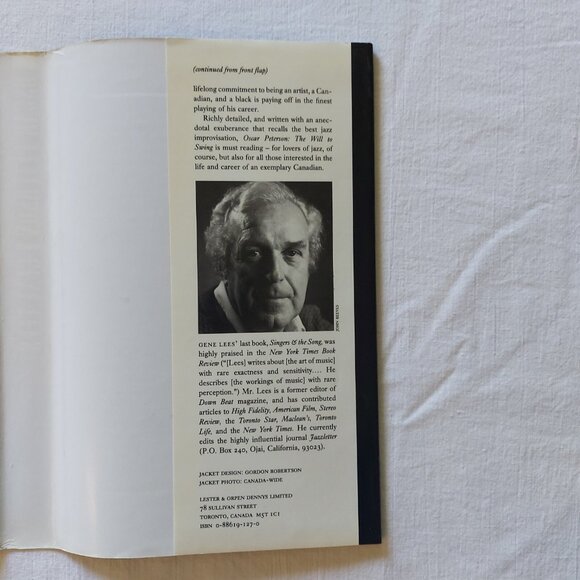OSCAR PETERSON The Will to Swing Jazz 1st Ed 1988 HC DJ Like New Gene Lees - Picture 10 of 13